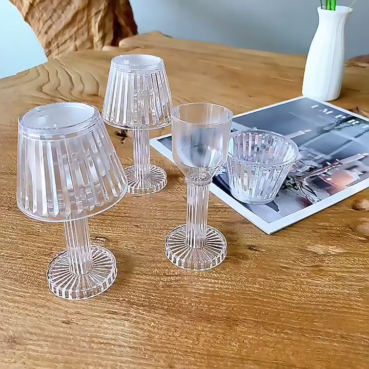 Table Lamp Candle Light Projection