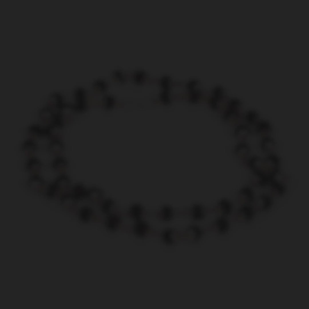 Silver Cap Karungali Mala