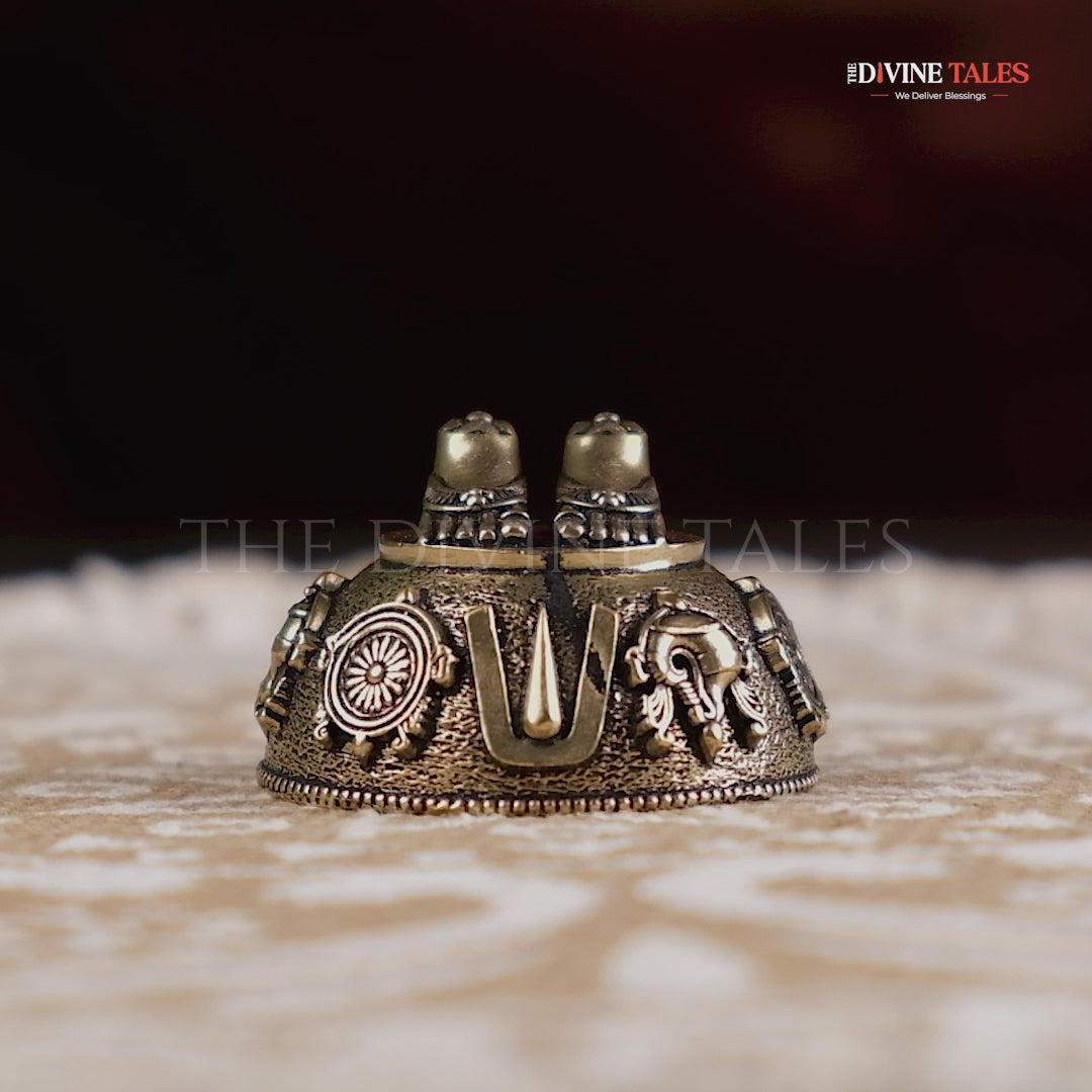 Brass Tirupati Balaji Charan Paduka