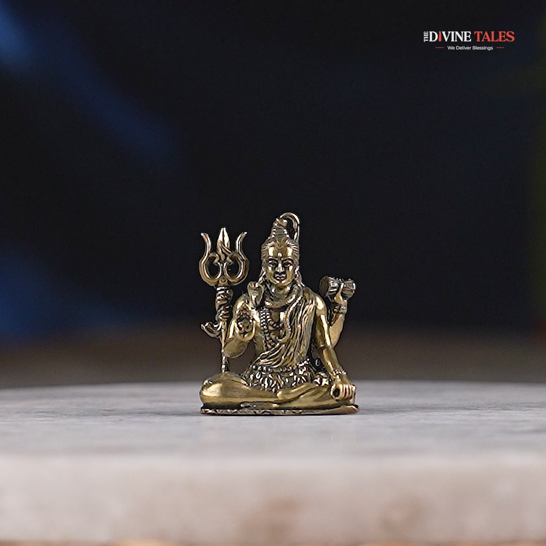 Shiv Trishul Brass Murti