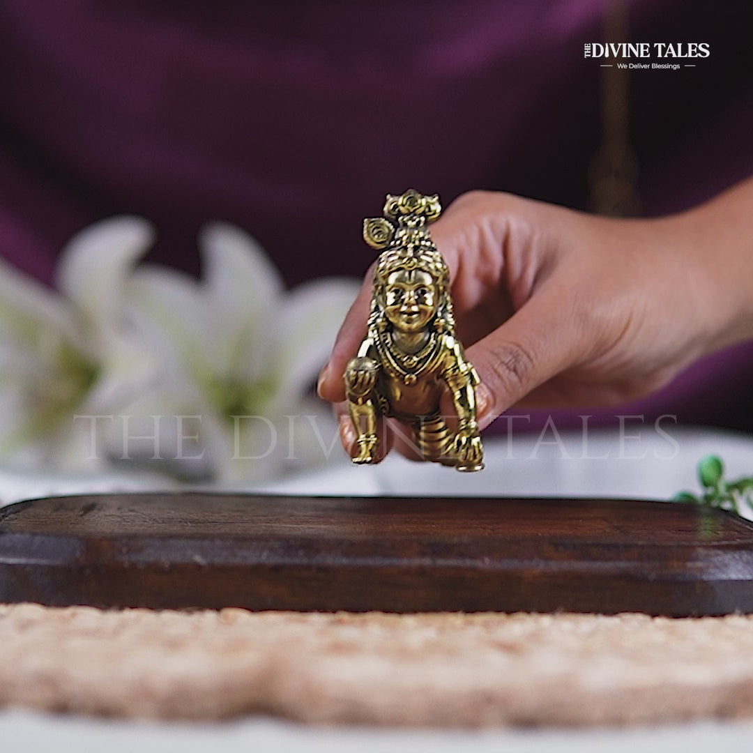 Bal Gopal brass idol