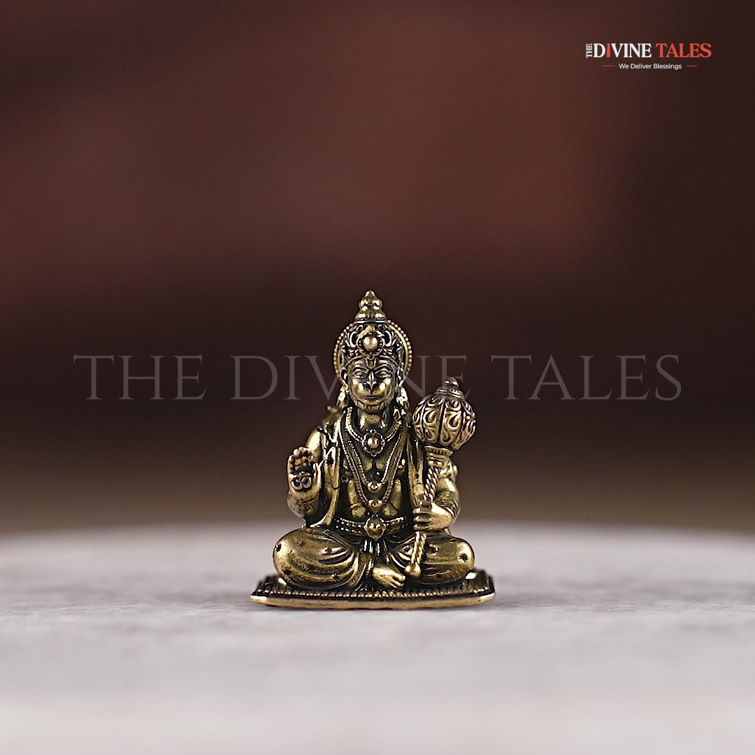 Antique Hanuman Ji Brass Statue