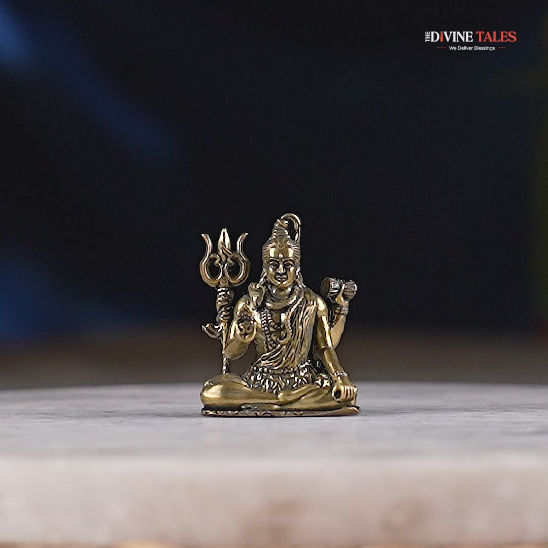 Shiv Trishul Brass Murti