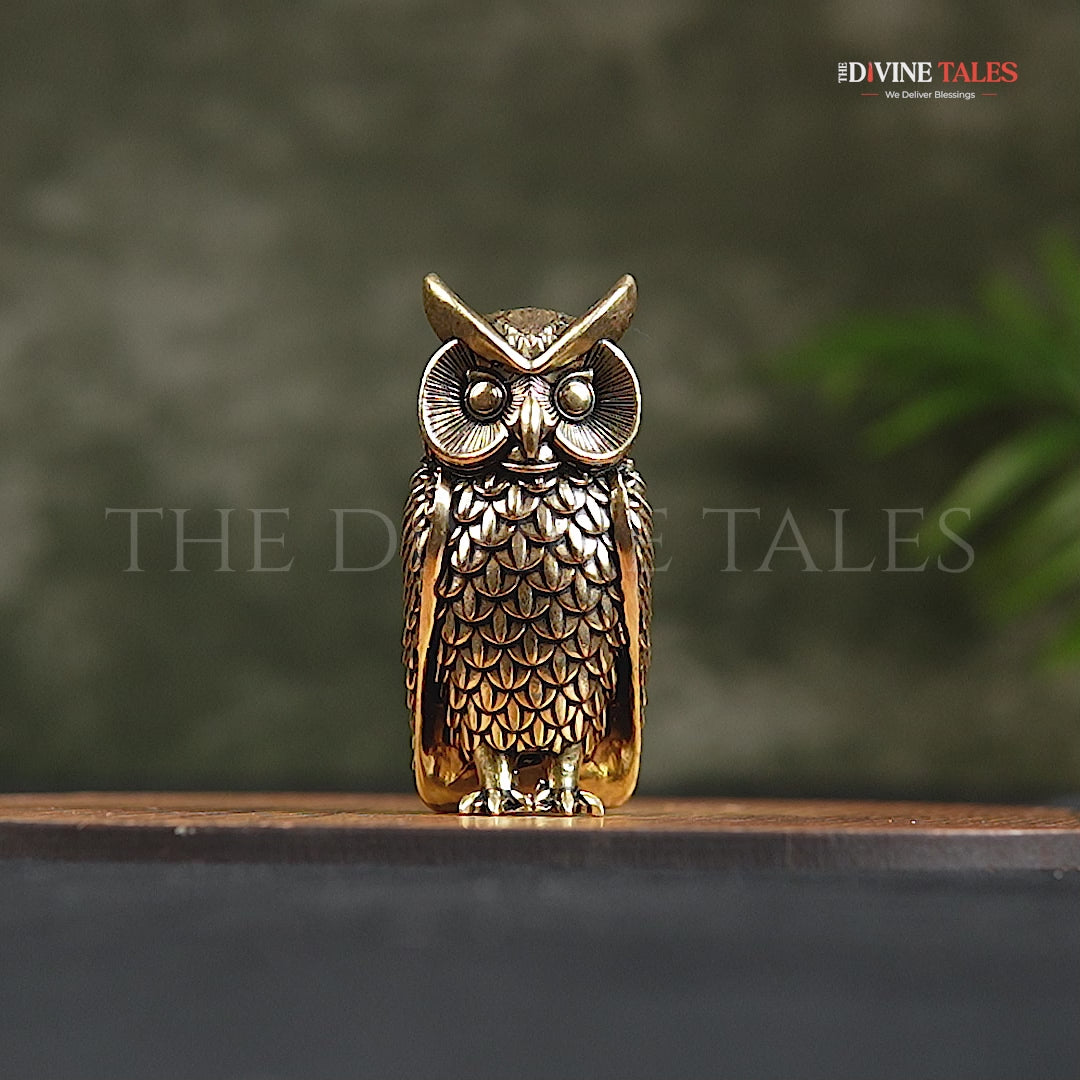 Prosperity Owl: Vastu Brass Idol