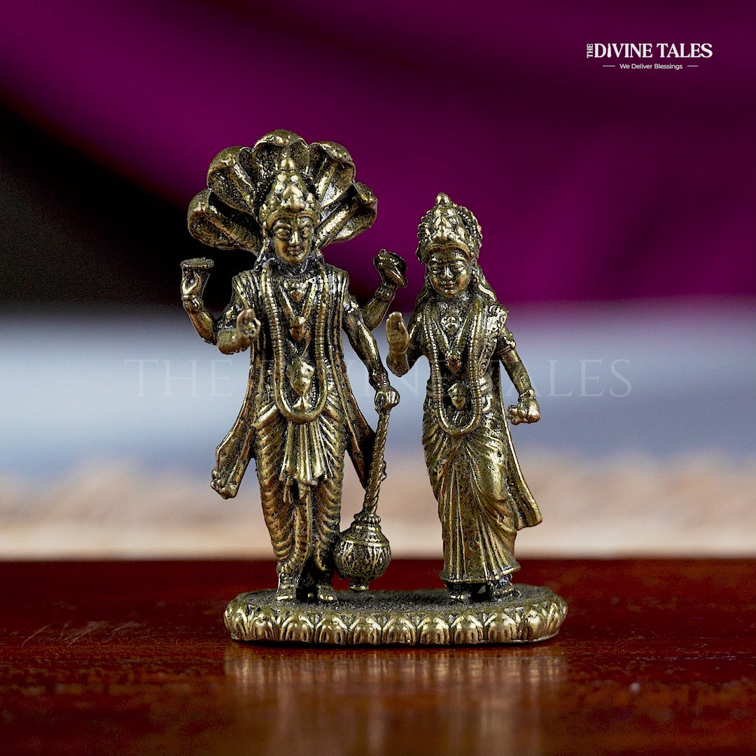 Brass Laxmi Narayana Idol