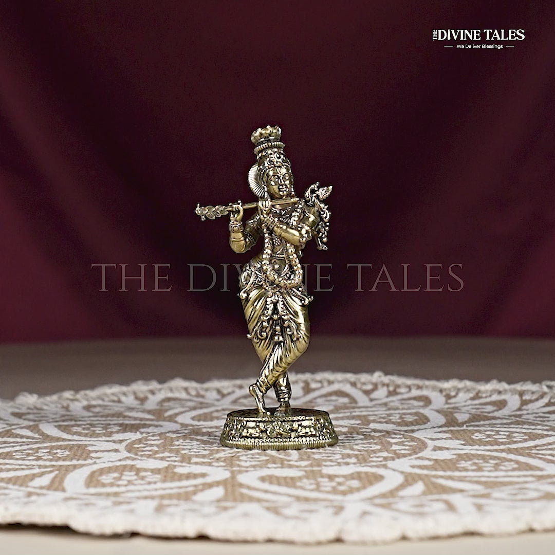 Lord Krishna Brass Idol