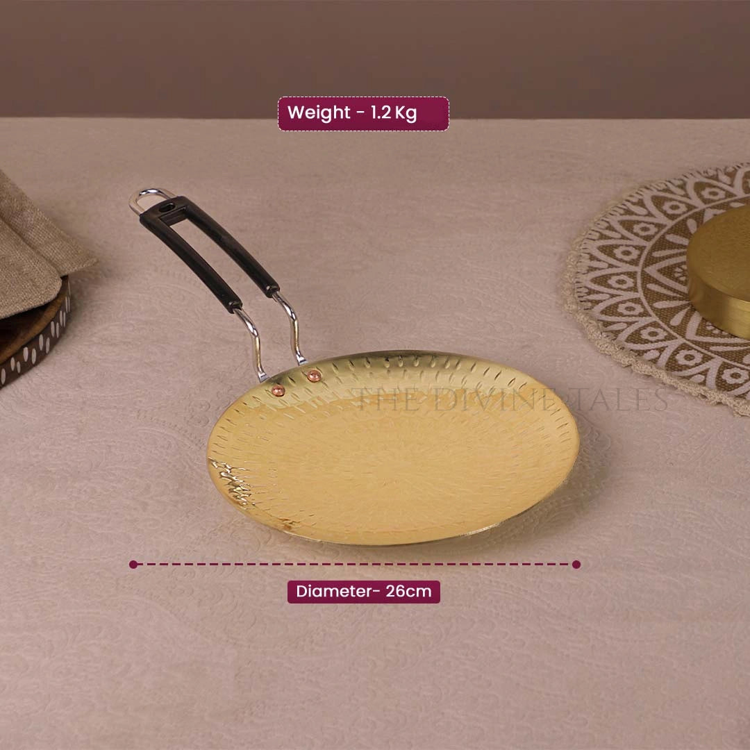 Hammered Brass Tawa for Roti