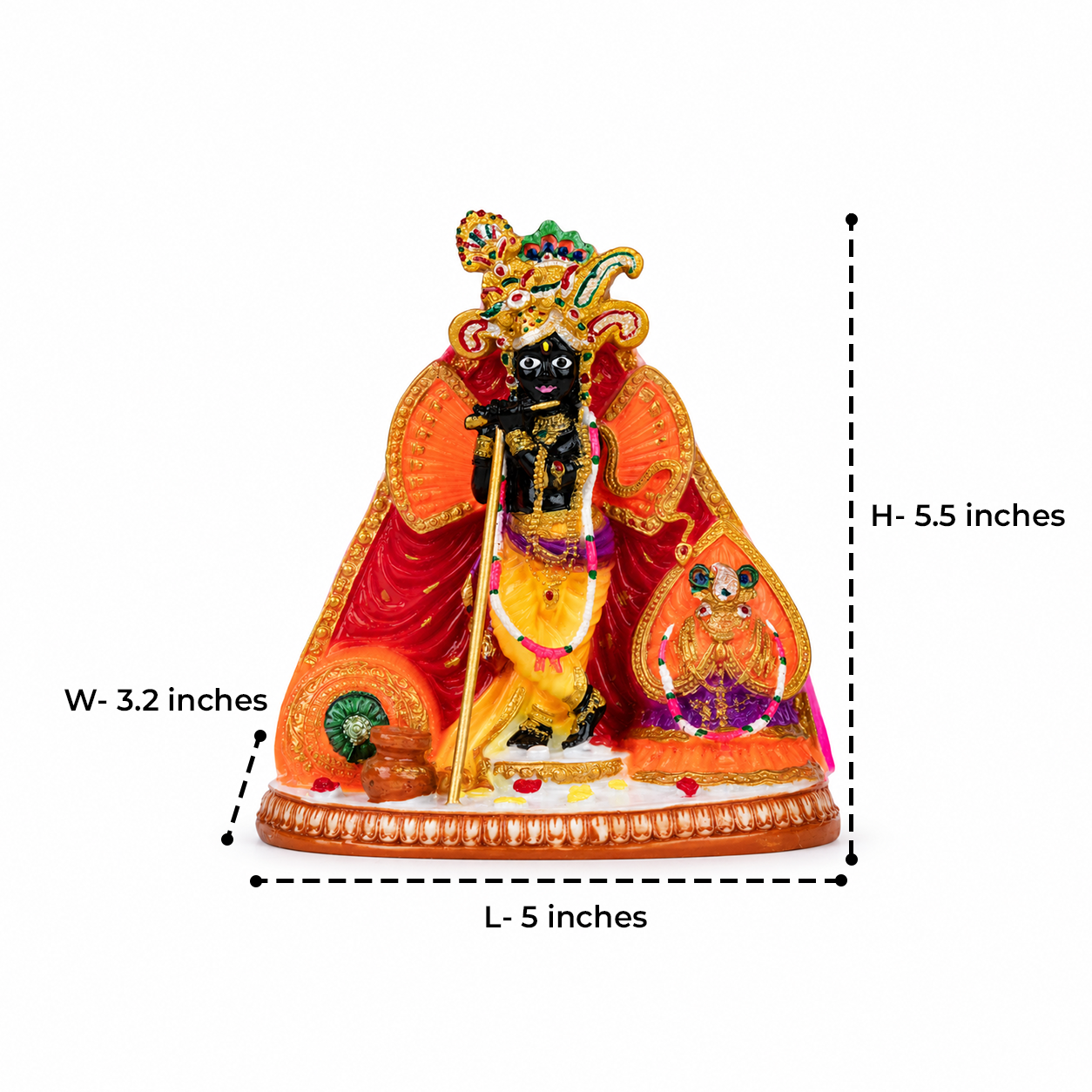 Multicolor Shri Banke Bihari Idol