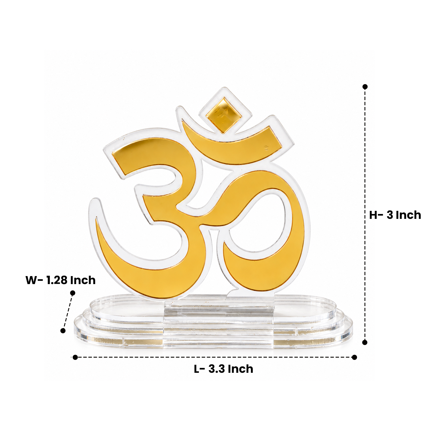 Om Acrylic Car Dashboard