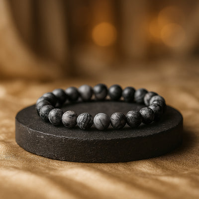 Black Picasso Jasper Bracelet