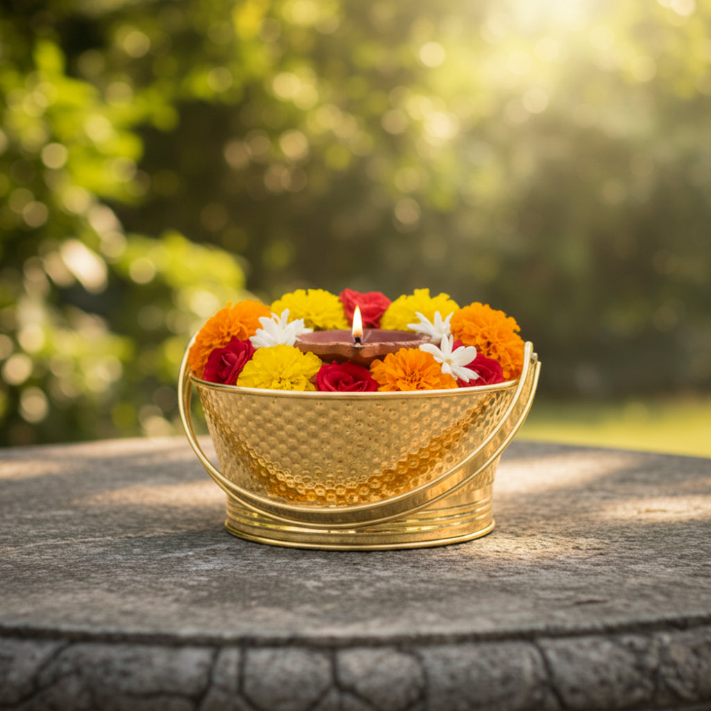 Brass Pooja Tokri