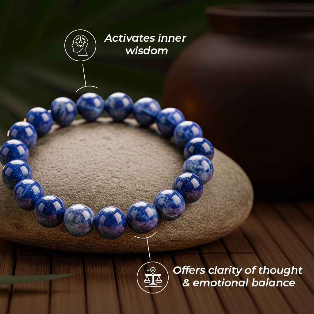 Sodalite Logic Stone Bracelet