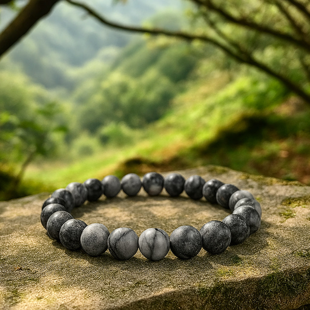 Black Picasso Jasper Bracelet