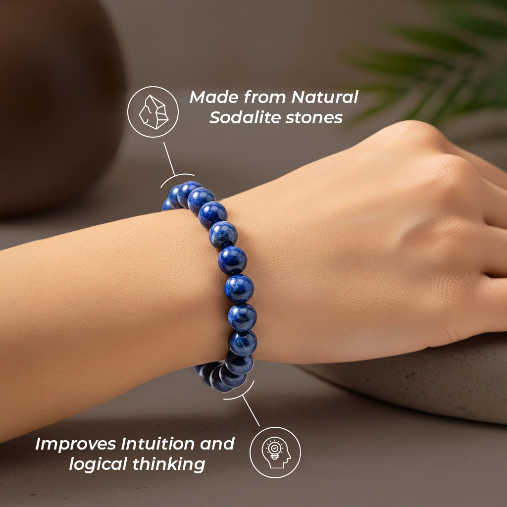 Sodalite Logic Stone Bracelet
