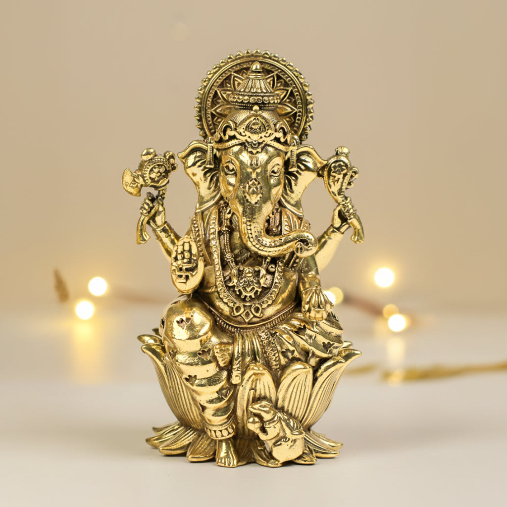 Brass Ganesha Murti