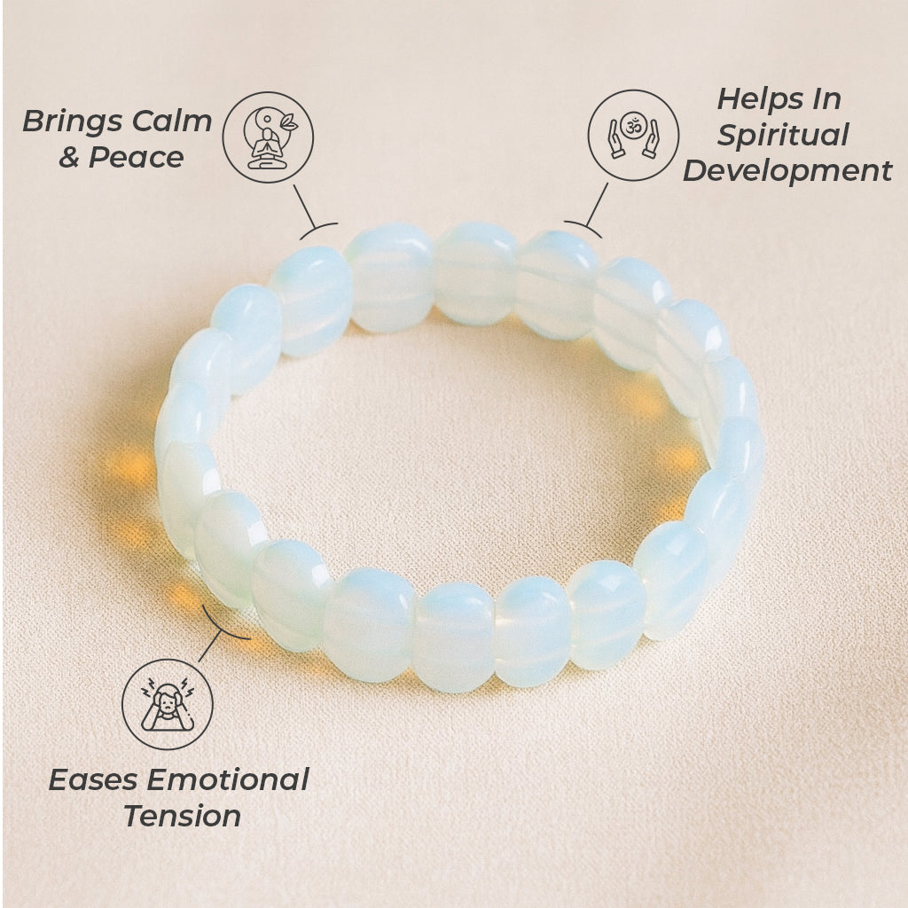 Opalite Flat Faceted Bracelet