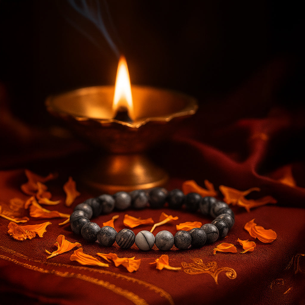 Black Picasso Jasper Bracelet